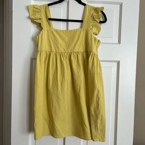 Yellow mini sundress